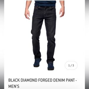 BNWT Black Diamond Forged Denim Pant